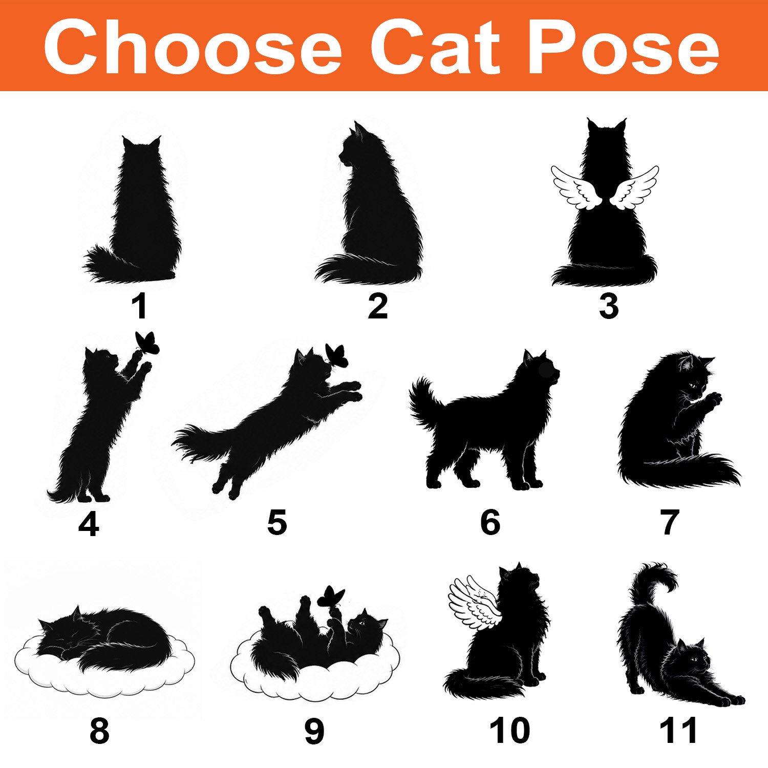 Personalized Long-Haired Cat Memorial Wind Chime Suncatcher, Cat Loss Sympathy Gift, Angel Pet Memorial Decor - Image 5