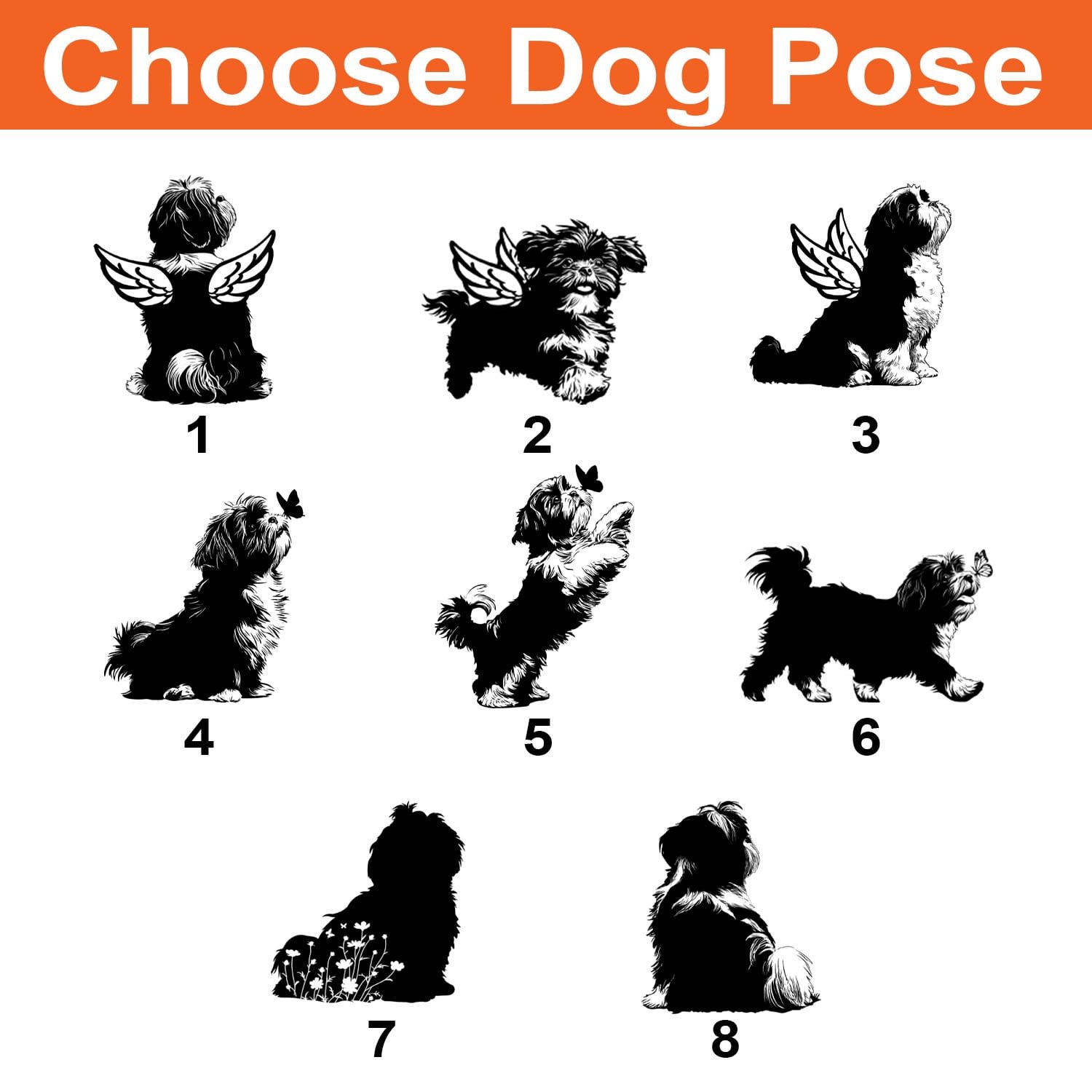 Personalized Shih Tzu Memorial Suncatcher, Dog Loss Gift, Lavender Daisy Keepsake - Image 5