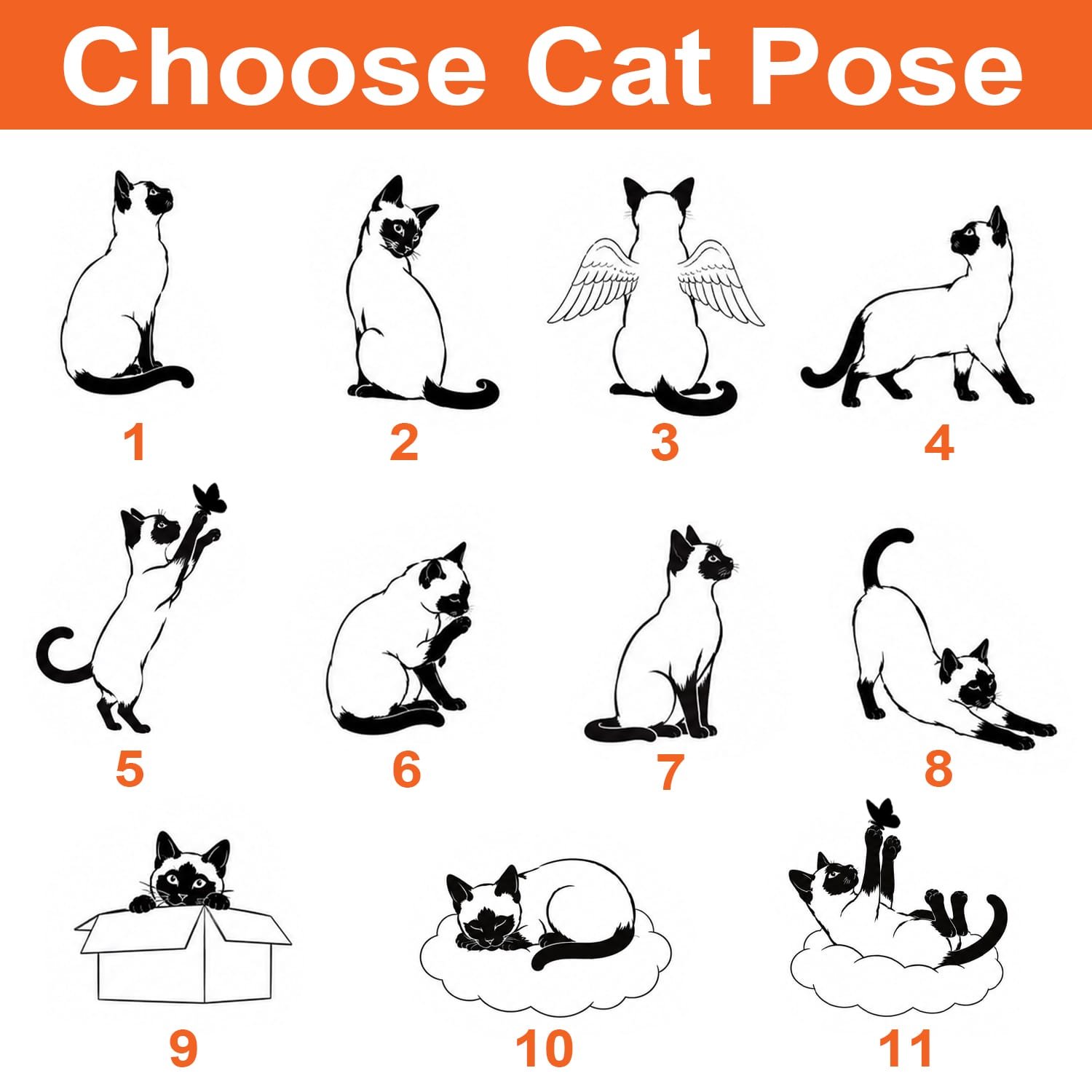 Personalized Siamese Cat Memorial Suncatcher, Cat Loss Gift, Marigold Sunrise Keepsake - Image 5
